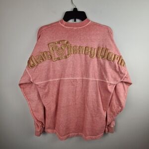 Disney Spirit Jersey Walt Disney World‎ Rose Gold Glitter Pink XS Womens Sparkly